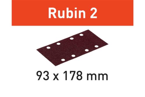 Slippapper STF 93X178/8 P120 RU2/50 Rubin 2